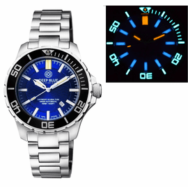 DAYNIGHT SCUBA TRITIUM T-100  SWISS AUTOMATIC DARK BLUE DIAL
