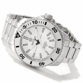 Daynight Silver T100 Diver 46mm Green and orange tritium tubes