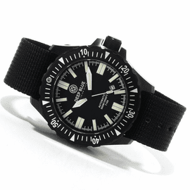 Daynight T-100 Black PVD case -Black Dial - Military Nylon Strap