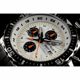 DAYNIGHT T-100 GMT AUTO CHRONOGRAPH   -SWISS MADE WHITE
