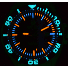 Daynight T-100 Swiss Automatic 63 Tritium Tubes  -Black Dial Lume