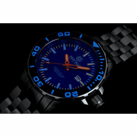 Daynight T-100 Swiss Automatic 63 Tritium Tubes  -Blue Dial Lume