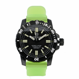 DAYNIGHT T100 OPS PRO TRITIUM FLAT TUBES -48MM PVD On lume green Silicon