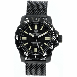DAYNIGHT T100 OPS PRO TRITIUM FLAT TUBES -48MM PVD On Mesh Bracelet