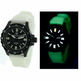 DAYNIGHT T100 OPS TRITIUM FLAT TUBES PVD CASE White Luminous Strap