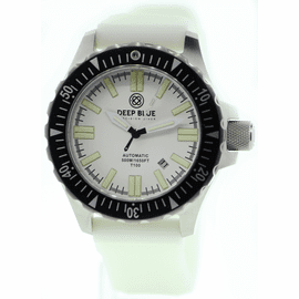 DAYNIGHT T100 OPS Tritium Flat Tubes - White Dial- White luminous Strap