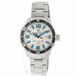 DEEP BLUE 42MM ALPHA MARINE 500 DIVER WHITE/BLUE