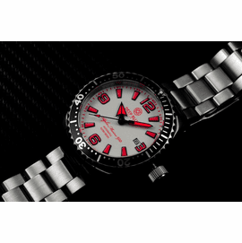 DEEP BLUE 42MM ALPHA MARINE 500 DIVER WHITE/RED