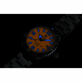 DEEP BLUE 45MM ALPHA MARINE 500 DIVER ORANGE/WHITE