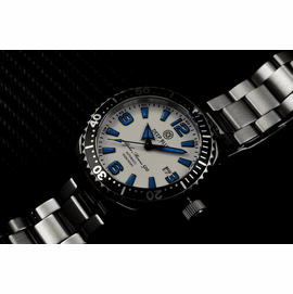 DEEP BLUE 45MM ALPHA MARINE 500 DIVER WHITE/BLUE