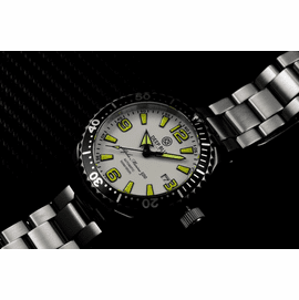 DEEP BLUE 45MM ALPHA MARINE 500 DIVER WHITE/YELLOW