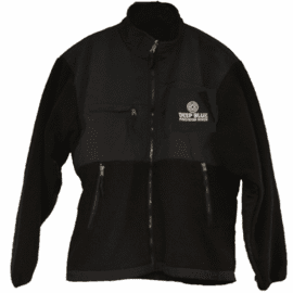 DEEP BLUE FLEECE NYLON SPORTS JACKET