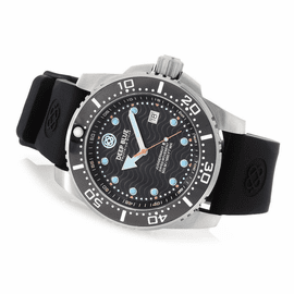 DEEP BLUE JUGGERNAUT III QUARTZ DIVER BLACK