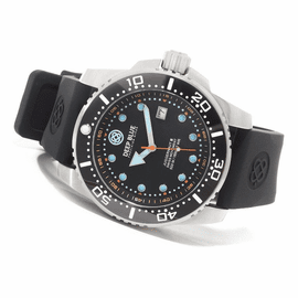 DEEP BLUE JUGGERNAUT III QUARTZ DIVER MOP DIAL BLACK