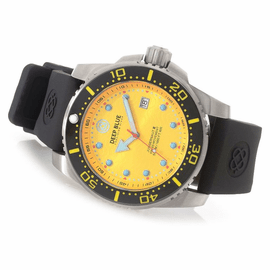 DEEP BLUE JUGGERNAUT III QUARTZ DIVER YELLOW