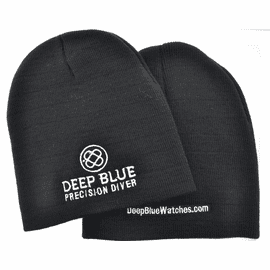 Deep Blue Knit Ski Cap