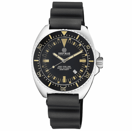 DEEP STAR 1000 EXPEDITION SWISS AUTOMATIC BLACK CERAMIC BEZEL - BLACK VINTAGE DIAL