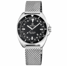 DEEP STAR 1000 EXPEDITION SWISS AUTOMATIC BLACK CERAMIC BEZEL - BLACK WHITE  DIAL BRACELET 