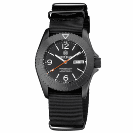 DEFENDER 1000 40MM AUTOMATIC PVD CASE BLACK  DIAL STRAP