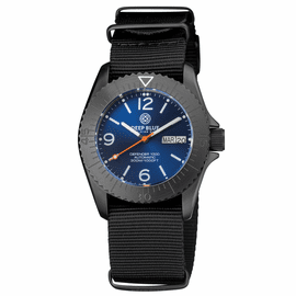 DEFENDER 1000 40MM AUTOMATIC PVD CASE DARK BLUE SUNRAY DIAL STRAP