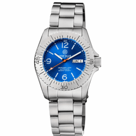 DEFENDER 1000 40MM AUTOMATIC SS CASE LIGHT BLUE SUNRAY DIAL BRACELET