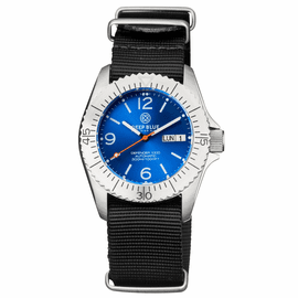 DEFENDER 1000 40MM AUTOMATIC SS CASE LIGHT BLUE SUNRAY DIAL STRAP