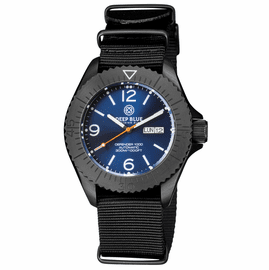 DEFENDER 1000 44MM AUTOMATIC PVD CASE DARK BLUE SUNRAY  DIAL STRAP