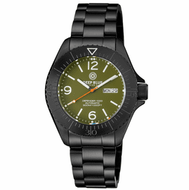 DEFENDER 1000 44MM AUTOMATIC PVD CASE GREEN DIAL BRACELET