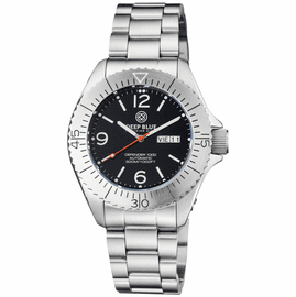 DEFENDER 1000 44MM AUTOMATIC SS CASE BLACK DIAL BRACELET