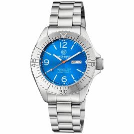 DEFENDER 1000 44MM AUTOMATIC SS CASE LIGHT BLUE SUNRAY DIAL BRACELET