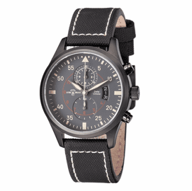 DELTA CHRONOGRAPH PVD BLACK CASE GREY  DIAL