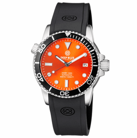 DIVER 1000 AUTOMATIC DIVER BLACK BEZEL ORANGE SUNRAY  DIAL