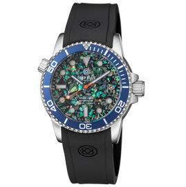 DIVER 1000 AUTOMATIC DIVER BLUE BEZEL SMALL  ABALONE SHELL  DIAL