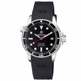 DIVER 1000 II 40MM AUTOMATIC DIVER BLACK CERAMIC BEZEL &#65533; BLACK GLOSSY DIAL RED SECOND HAND