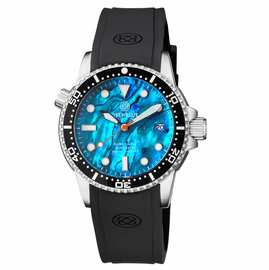 DIVER 1000 II 40MM AUTOMATIC DIVER BLACK CERAMIC BEZEL BLUE ABALONE DIAL 