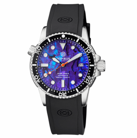 40MM  DIVER 1000 II 40MM AUTOMATIC DIVER BLACK CERAMIC BEZEL PURPLE ABALONE DIAL 