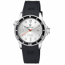 DIVER 1000 II 40MM AUTOMATIC DIVER BLACK CERAMIC BEZEL SILVER SUNRAY DIAL 