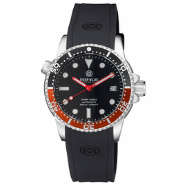 DIVER 1000 II 40MM AUTOMATIC DIVER BLACK/RED CERAMIC BEZEL  BLACK GLOSSY DIAL 
