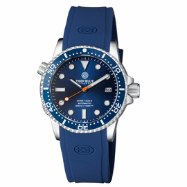 DIVER 1000 II 40MM AUTOMATIC DIVER DARK BLUE CERAMIC BEZEL  DARK BLUE DIAL ORANGE SECOND HAND 