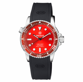DIVER 1000 II 40MM AUTOMATIC DIVER RED CERAMIC BEZEL RED SUNRAY DIAL 