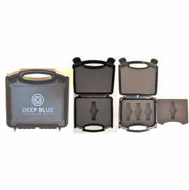 HARD SHELL CARRY CASE HOLDS 4 WATCHES WITH HANDLE 