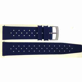 HYDRO 91 NATURAL RUBBER TRPX VINTAGE PATTERN STRAP 22MM DARK BLUE