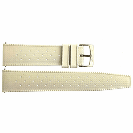 HYDRO 91 NATURAL RUBBER TRPX VINTAGE PATTERN STRAP 22MM WHITE
