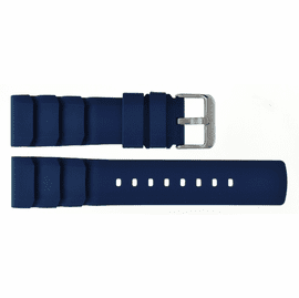 HYDRO 91 NATURAL RUBBER VENT ACCORDIAN SNUG FIT STRAP 22MM BLUE