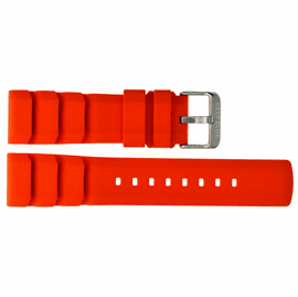 HYDRO 91 NATURAL RUBBER VENT ACCORDIAN SNUG FIT STRAP 22MM ORANGE
