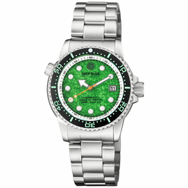 JUGGERNAUT 5 40MM SWISS AUTOMATIC DIVER BLACK CERAMIC BEZEL - GREEN COPPER TURQUOISE DIAL - BRACELET