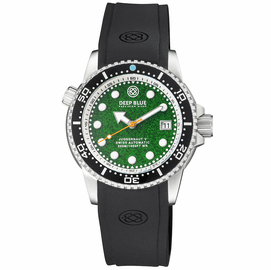 JUGGERNAUT 5 40MM SWISS AUTOMATIC DIVER BLACK CERAMIC BEZEL - GREEN SANDSTONE DIAL
