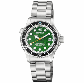 JUGGERNAUT 5 40MM SWISS AUTOMATIC DIVER BLACK CERAMIC BEZEL - GREEN SANDSTONE DIAL - BRACELET
