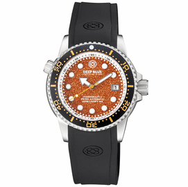 JUGGERNAUT 5 40MM SWISS AUTOMATIC DIVER BLACK CERAMIC BEZEL - ORANGE SANDSTONE DIAL
