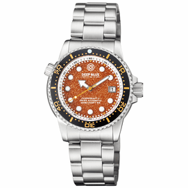 JUGGERNAUT 5 40MM SWISS AUTOMATIC DIVER BLACK CERAMIC BEZEL - ORANGE SANDSTONE DIAL - BRACELET